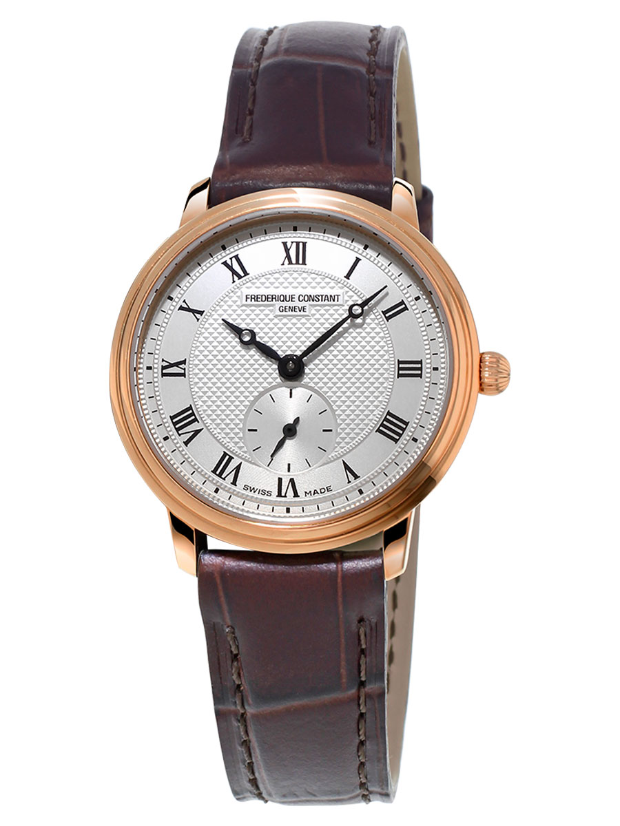 Frederique Constant Slimline ženski sat sa roze pozlatom