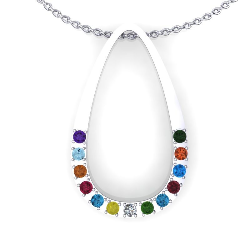 Elegantan Tutti Frutti privezak Xmv8415