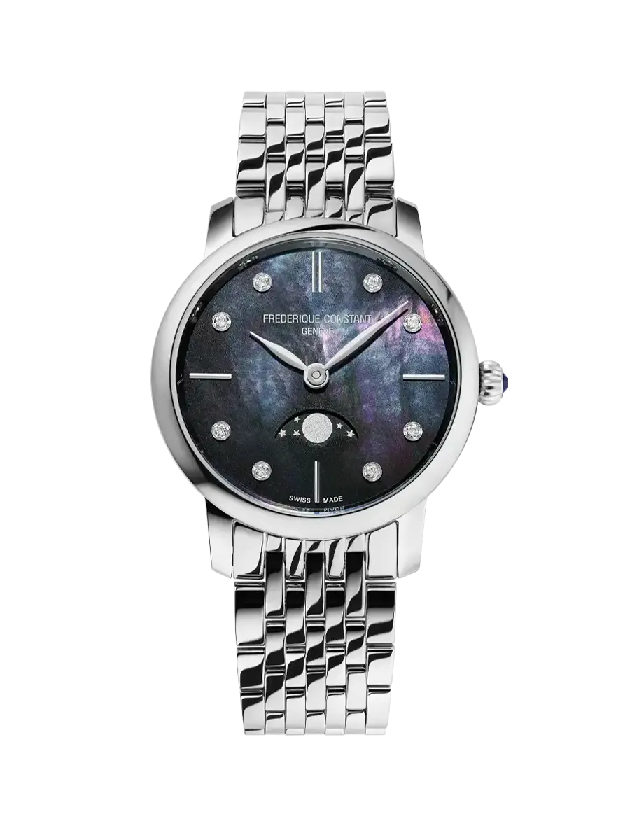 Frederique Constant Classics Slimline Ladies Moonphase Fc-206mpbd1s6b