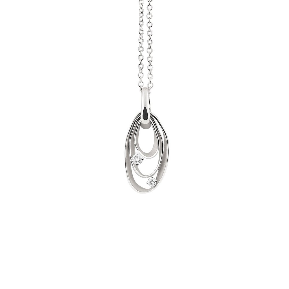 Elegantna ogrlica belo zlato Gpe1246w
