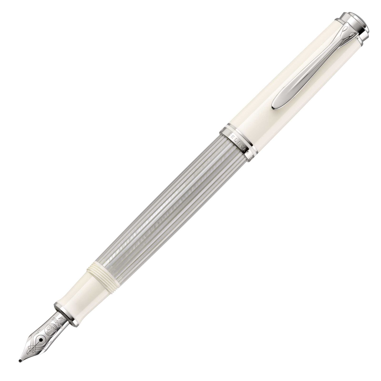 Pelikan nalivpero M405 silver white