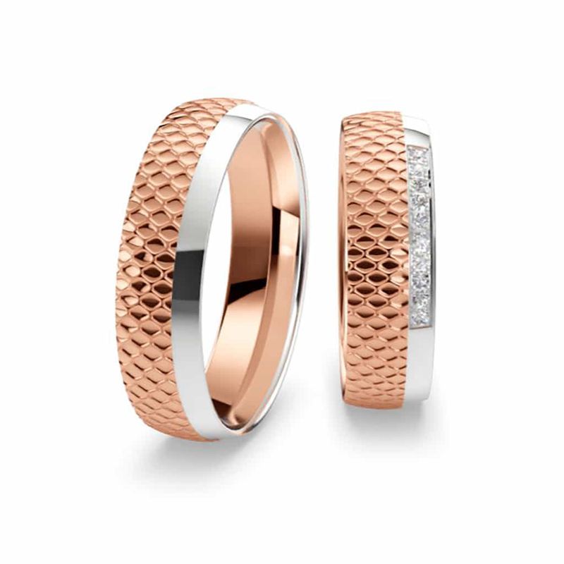 Breuning burme od belog i roze zlata 48/30060