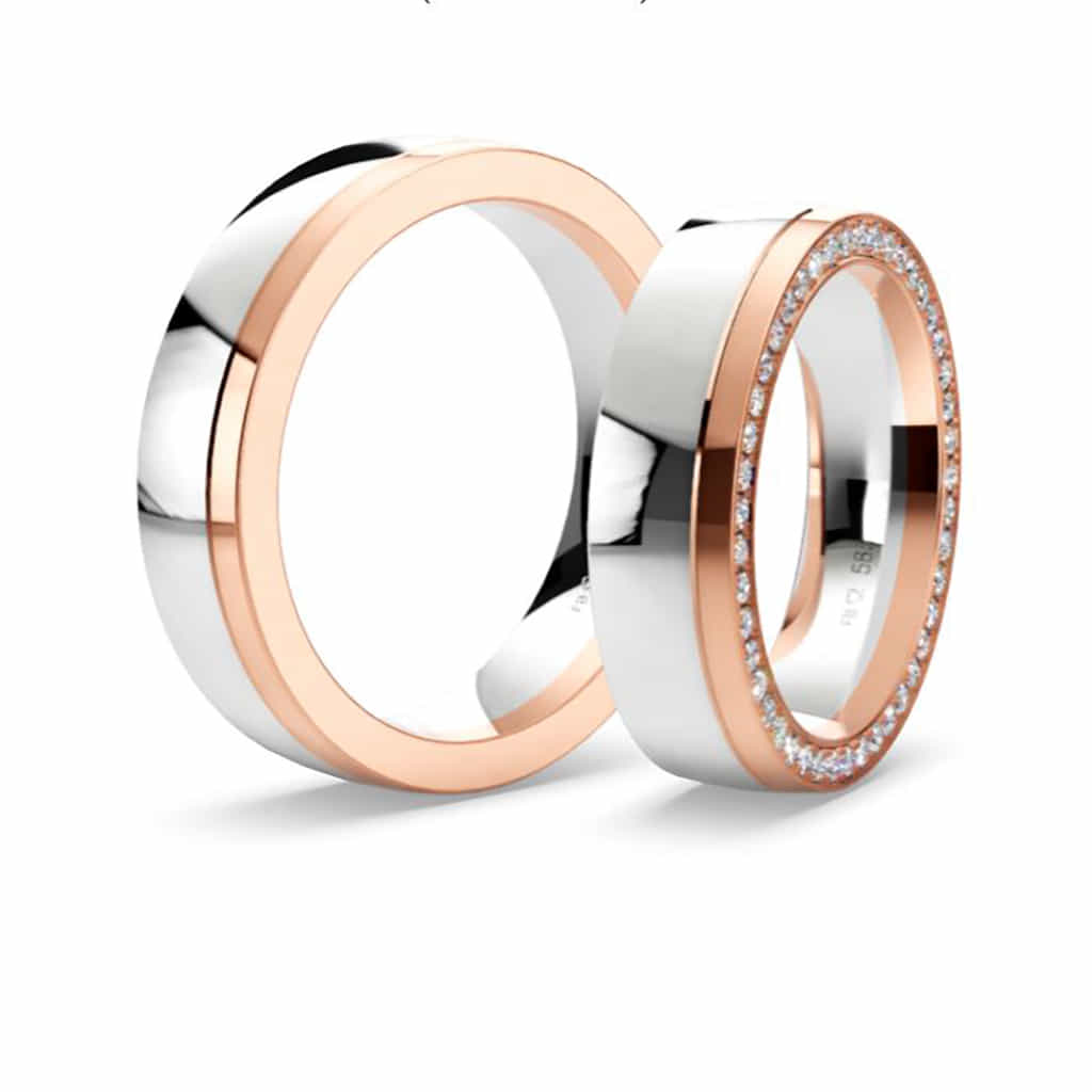 Breuning Luxury burme od belog i roze zlata 48/05218