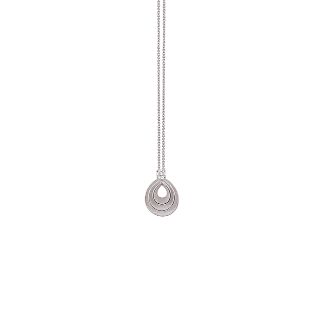 Cammilli GPE3240W: elegantna ogrlica od 18k White Ice Gold zlata sa dijamantom