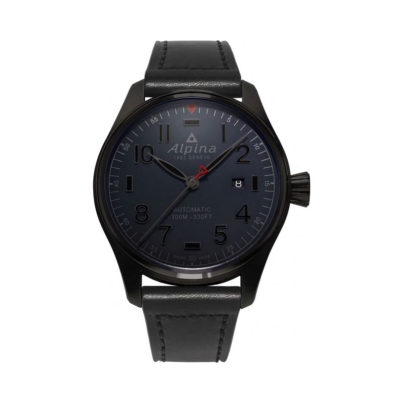 Alpina Pilot Black Dial
