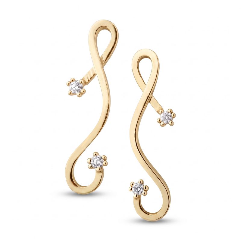 Elegantne minđuše od zlata Xmm0050