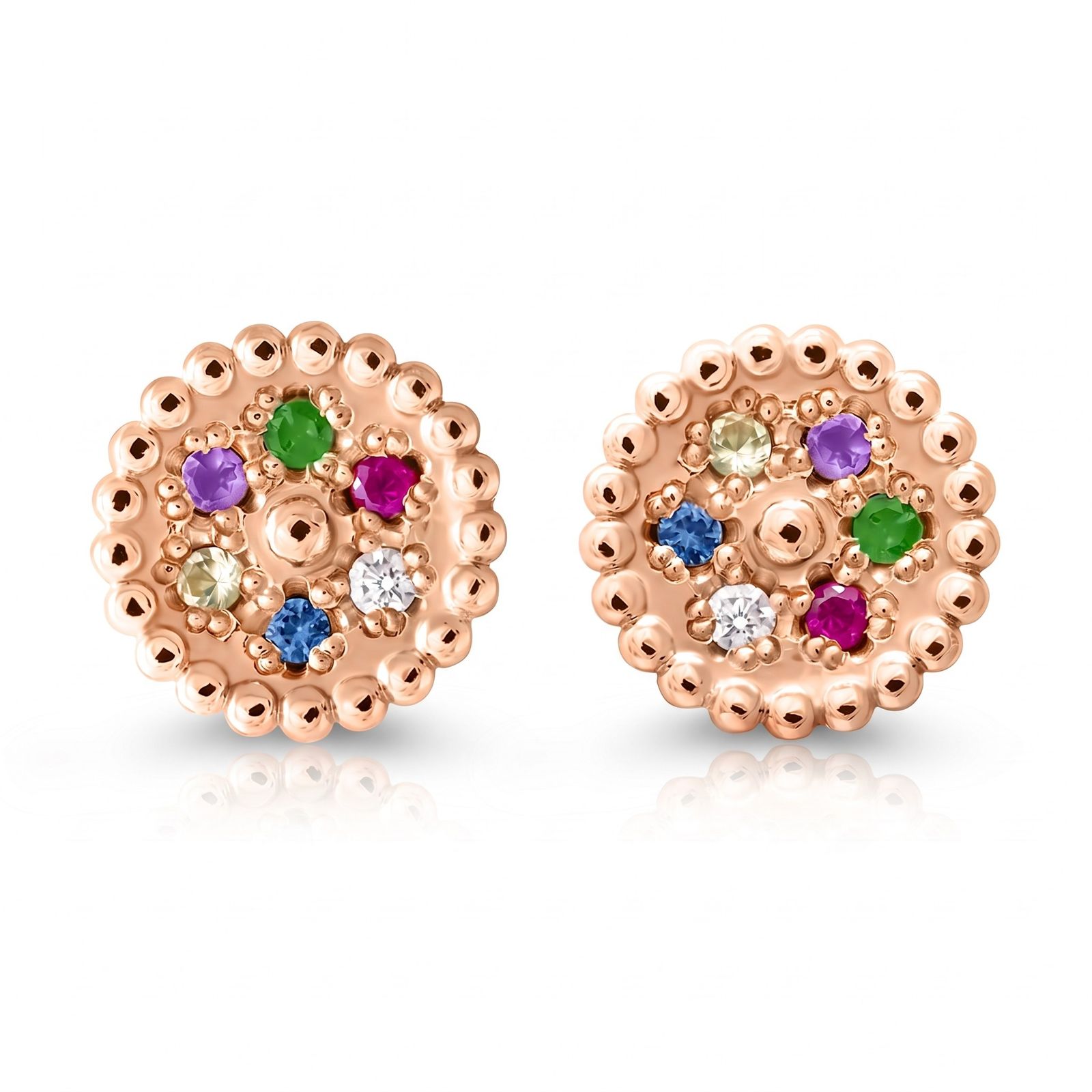 Diskretne Tutti Frutti minđuše Xmm8016