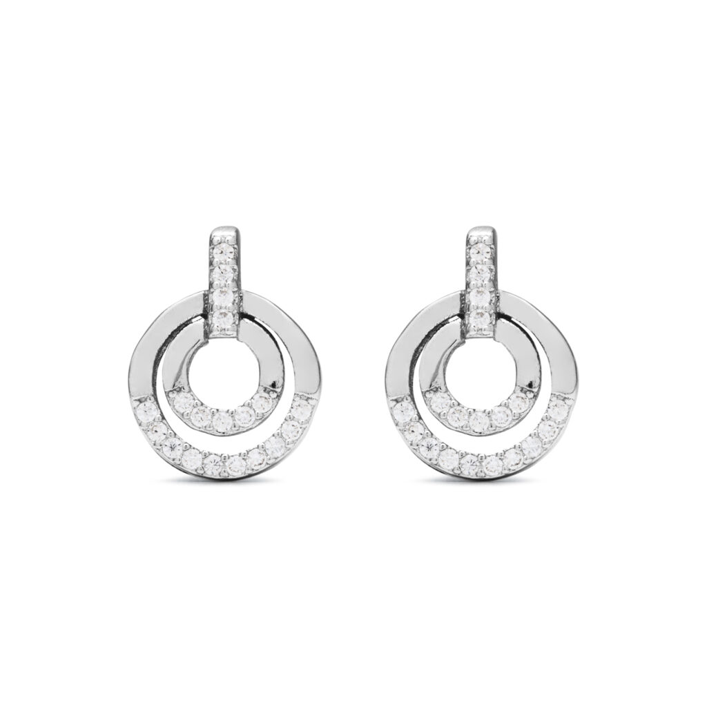 Elegantne srebrne minđuše Eg06300