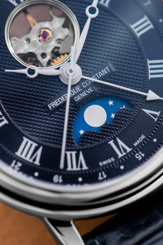 2022 Frederique Constant FC 335MCNW4P26 Classics Heart Beat Moonphase Date Detail 4 c Eric Rossier SD 1200x
