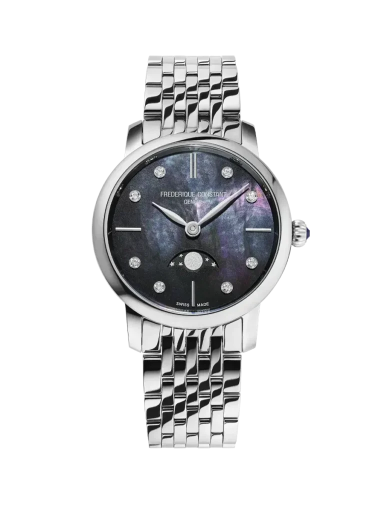 FC Classics Slimline Ladies Moonphase Fc-206mpbd1s6b