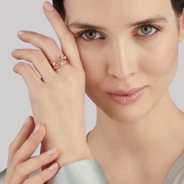 Dune natural beige prsten