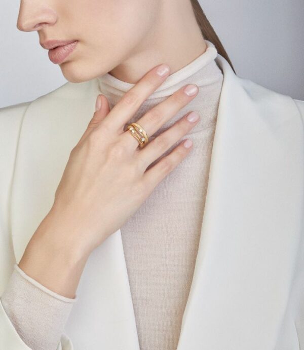Dune natural beige prsten