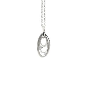 Elegantna ogrlica belo zlato Gpe1246w